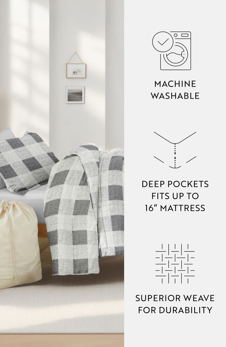 HOMESPUN Ultimate College Essentials Bedding Bundle., Alternate, color, Gray