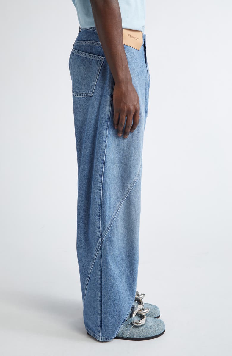 JW Anderson Twisted Workwear Jeans, Alternate, color, Light Blue