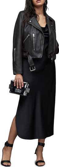 AllSaints Gidley Leather Biker Jacket | Nordstrom