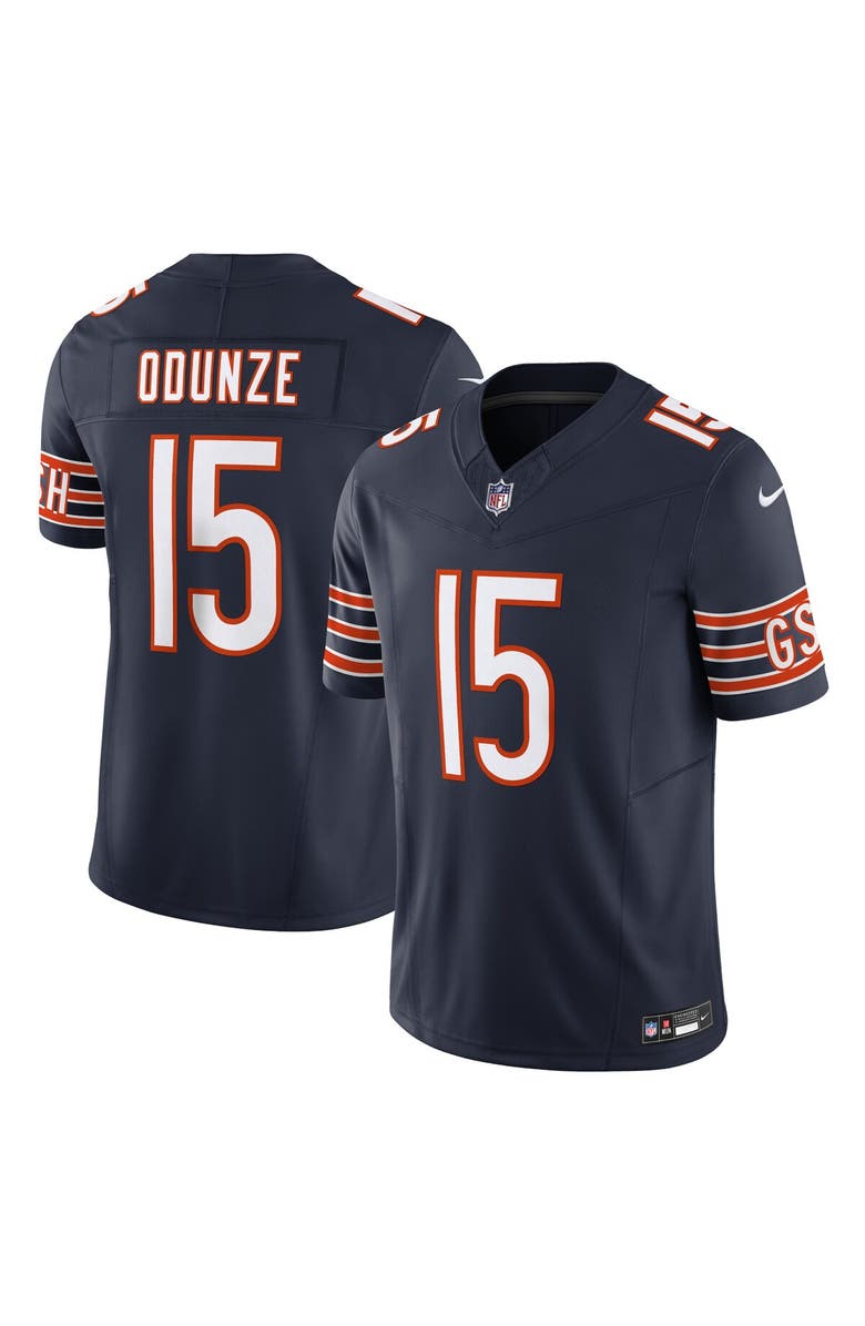Nike Men's Nike Rome Odunze Navy Chicago Bears Vapor F.U.S.E. Limited Jersey, Alternate, color, Navy