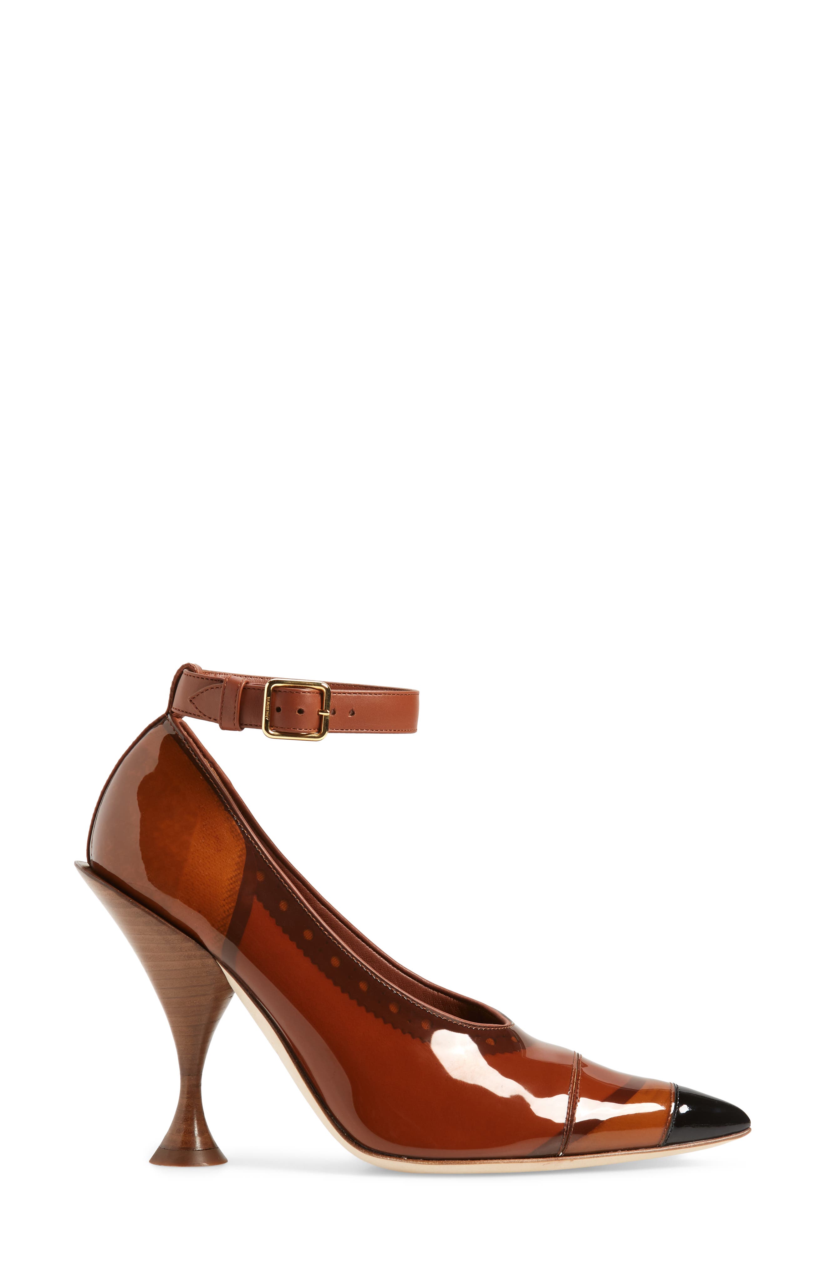 Burberry Brecon Ankle Strap Pointed Toe Pump, Alternate, color, 