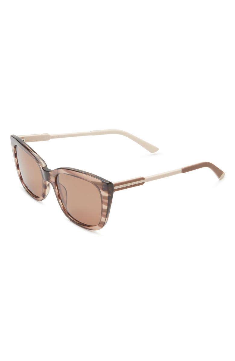 Cole Haan 54mm Square Sunglasses, Alternate, color, Brown Horn