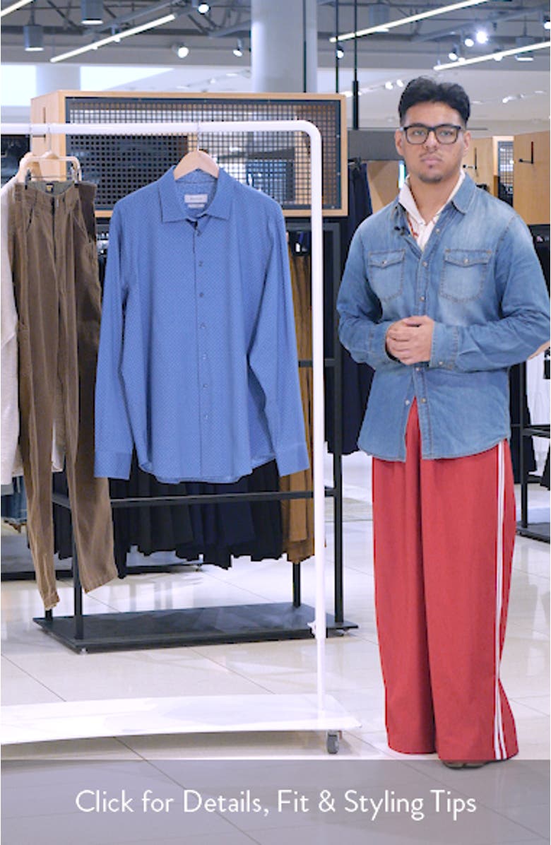 Jimmy OoohCotton<sup>®</sup> Geo Print Button-Up Shirt, sales video thumbnail