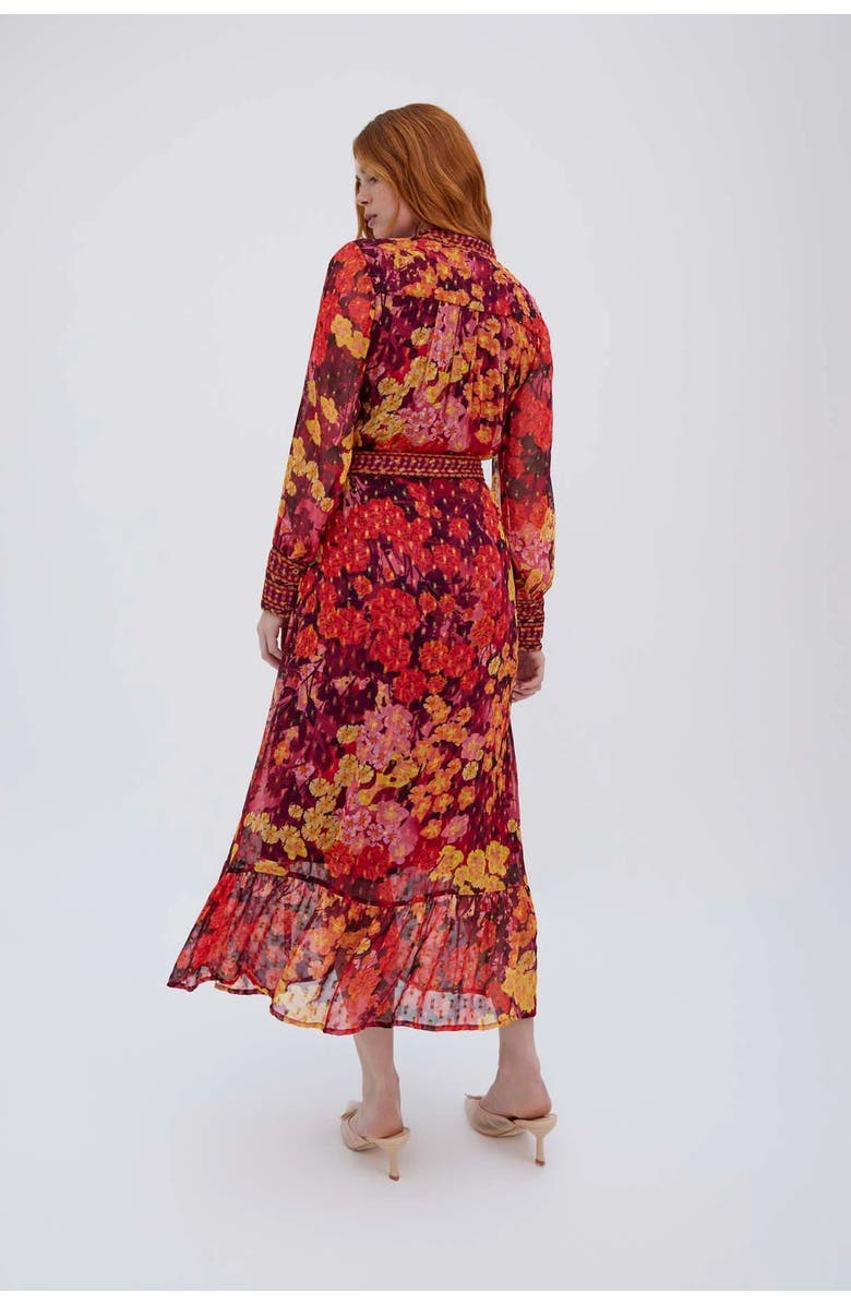 RAISHMA Olive Burgundy Dress, Alternate, color, Burgundy