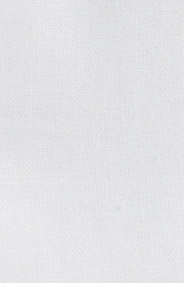 Anne Klein One-Button Linen Blend Blazer, Alternate, color, Crisp White