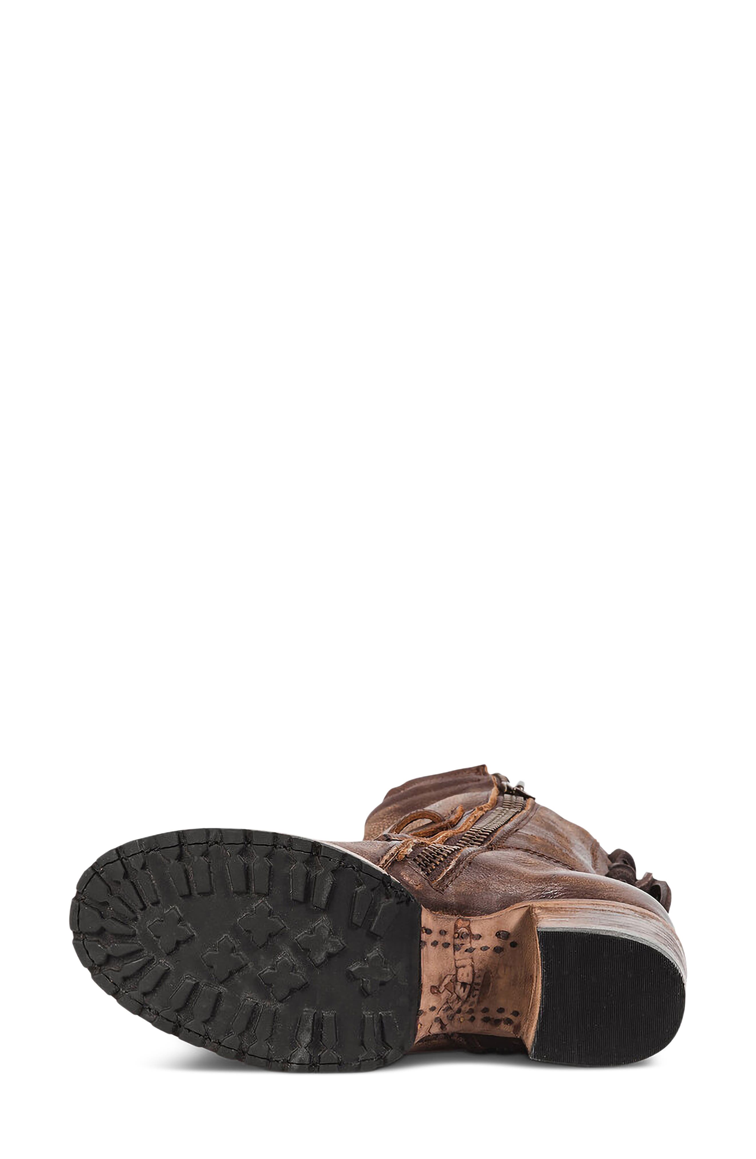Cora Buckle Boot, Alternate, color, BROWN
