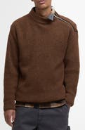 Barbour Gearstone Zip Shoulder Wool Sweater