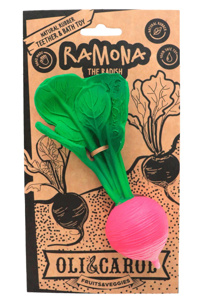 Ramona the Radish Teething Toy, Alternate, color, NO COLOR