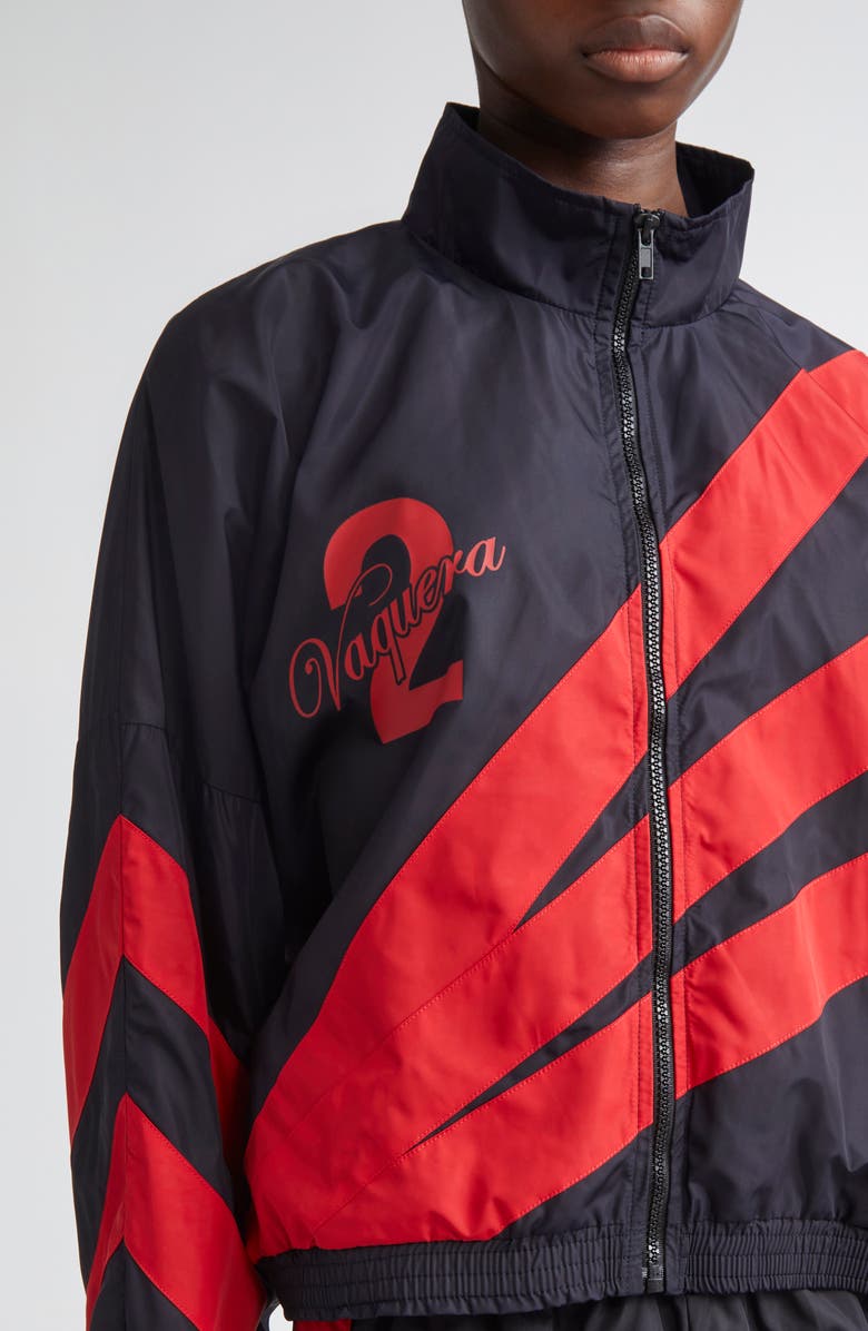 Vaquera Woven Satin Windbreaker, Alternate, color, 