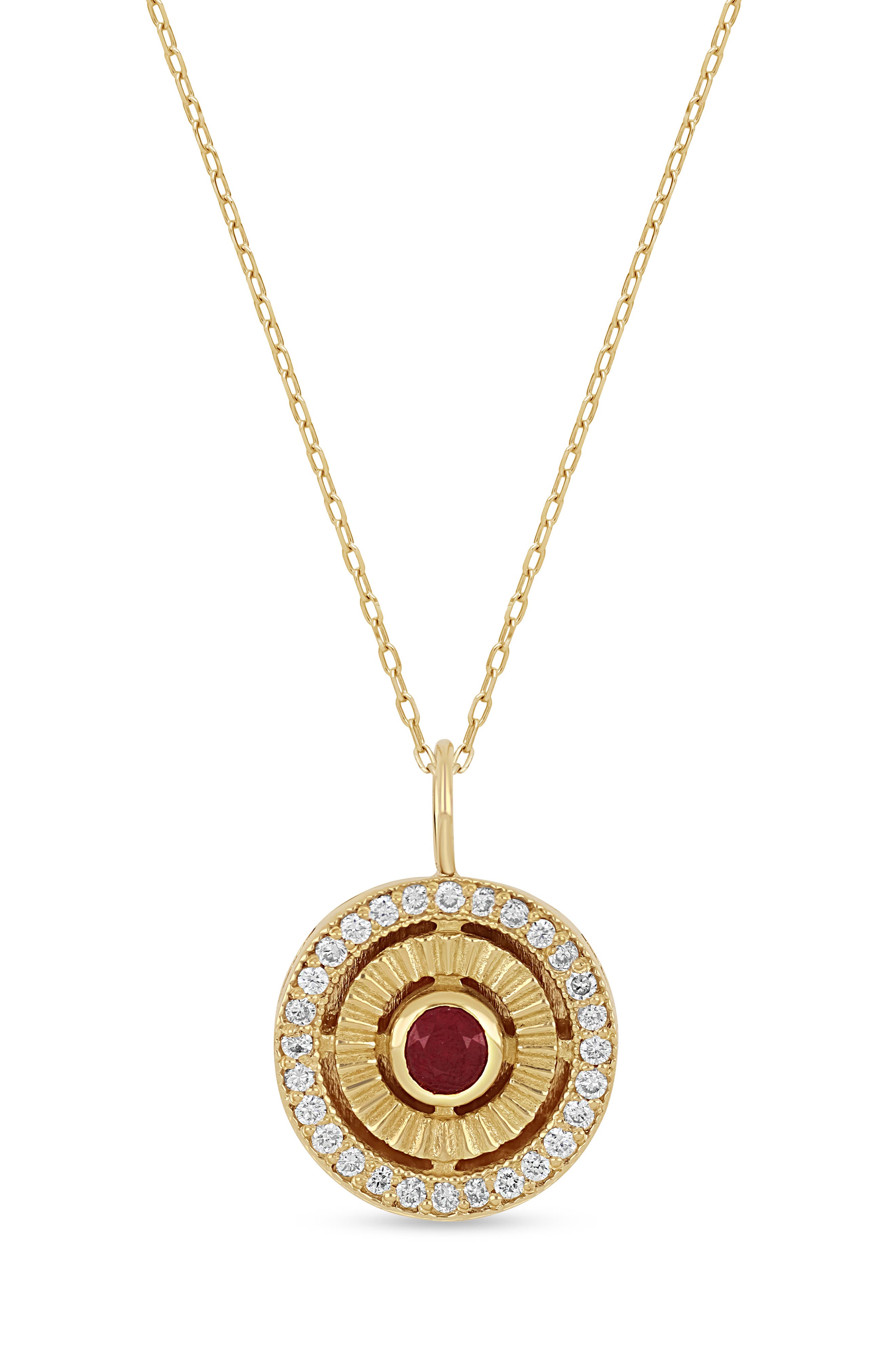 18K YG/ DIAMOND/ RUBY