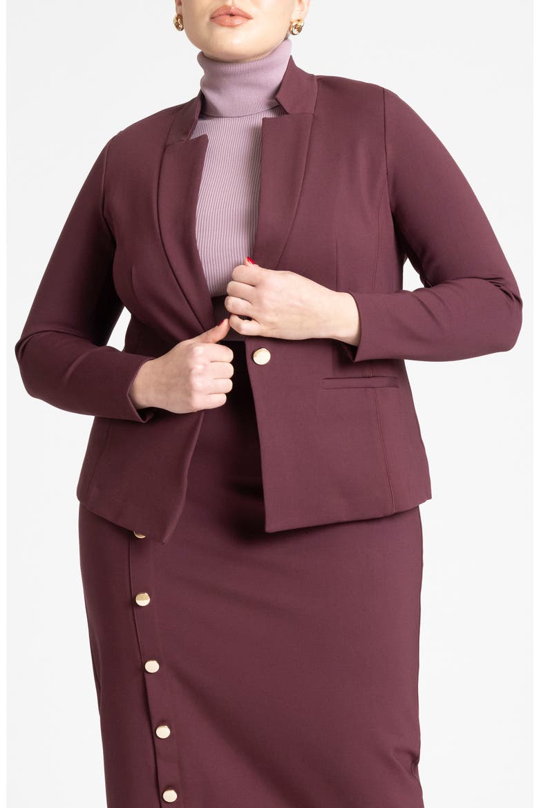 The Ultimate Stretch One-Button Blazer, Main, color, VINEYARD WINE