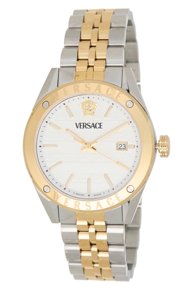 Athletic Bracelet Watch, 43mm, Main, color, TWO TONE
