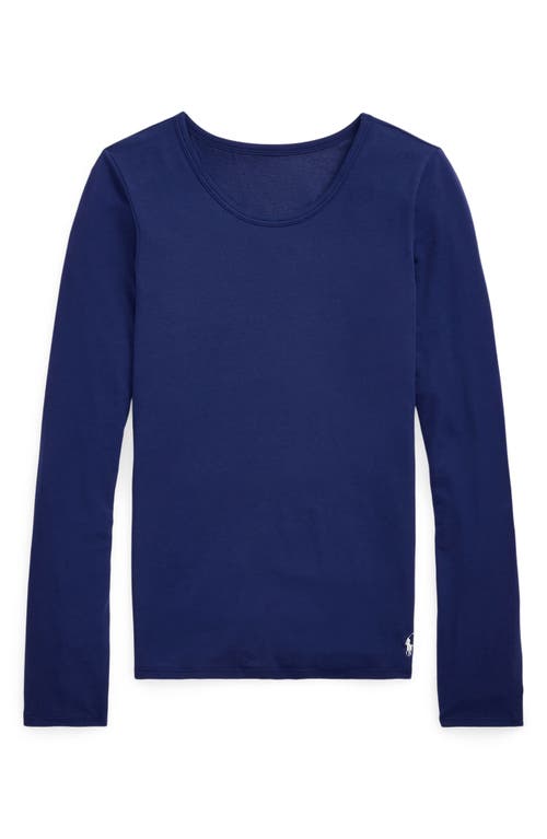 Polo Ralph Lauren Baselayer Stretch Cotton T-shirt In Blue