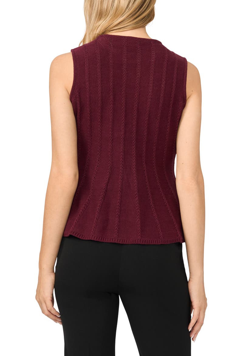Sleeveless Peplum Top, Alternate, color, WINTERBERRY