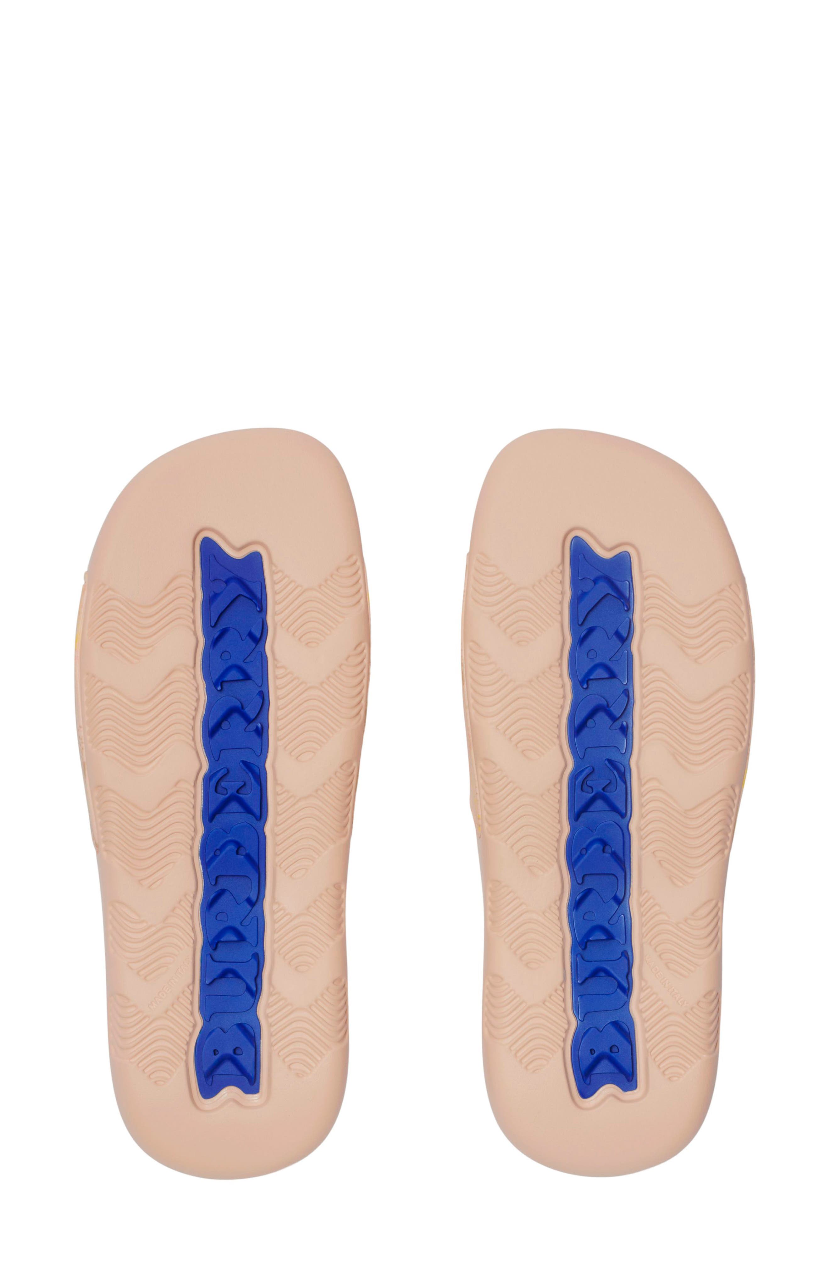 Burberry Dive Embossed Check Pool Slide Sandal, Alternate, color, 