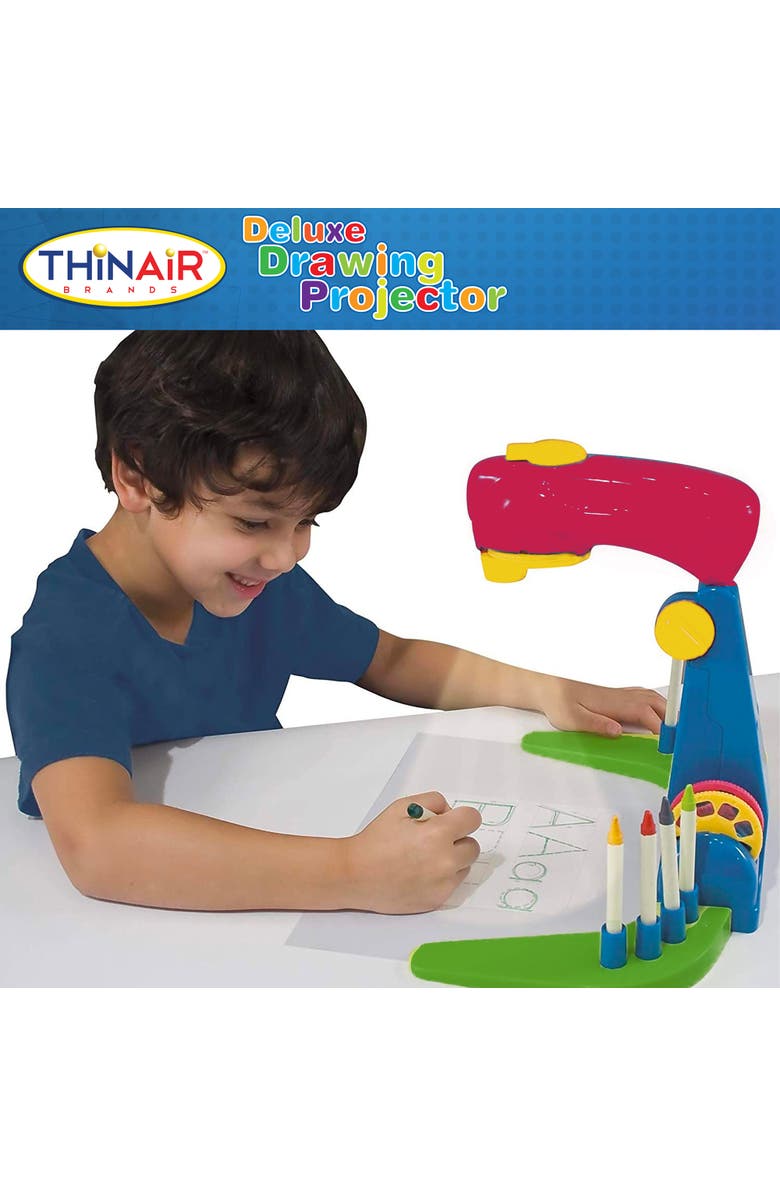 Playful Minds Deluxe Drawing Projector 14 Piece Coloring and Tracing Art Kit, Alternate, color, Multicolored