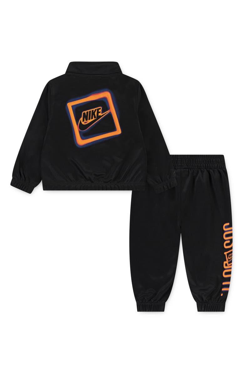 Nike Sportswear Dri-FIT Half-Zip Graphic Zip-Up Sweatshirt & Sweatpants Set, Alternate, color, Black