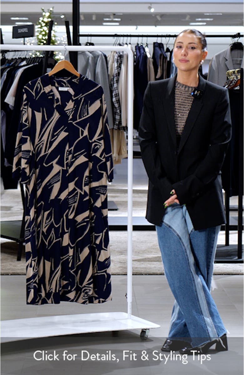 Nasiso Print Midi Dress, sales video thumbnail