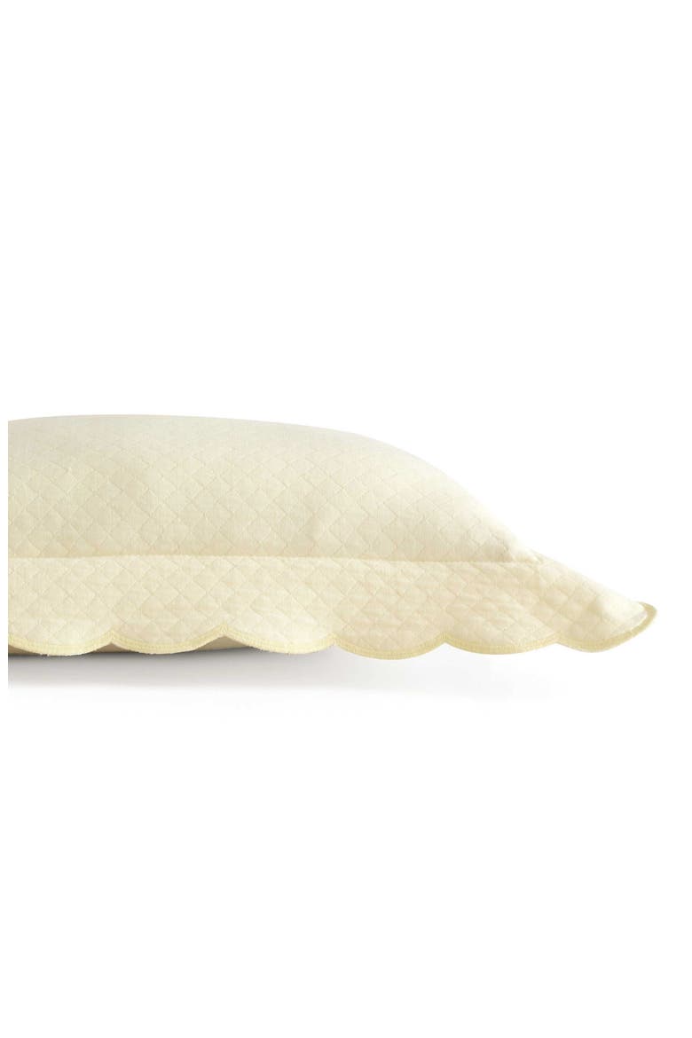 Signature Scallop Decorative Pillow, Alternate, color, SWEET CREAM