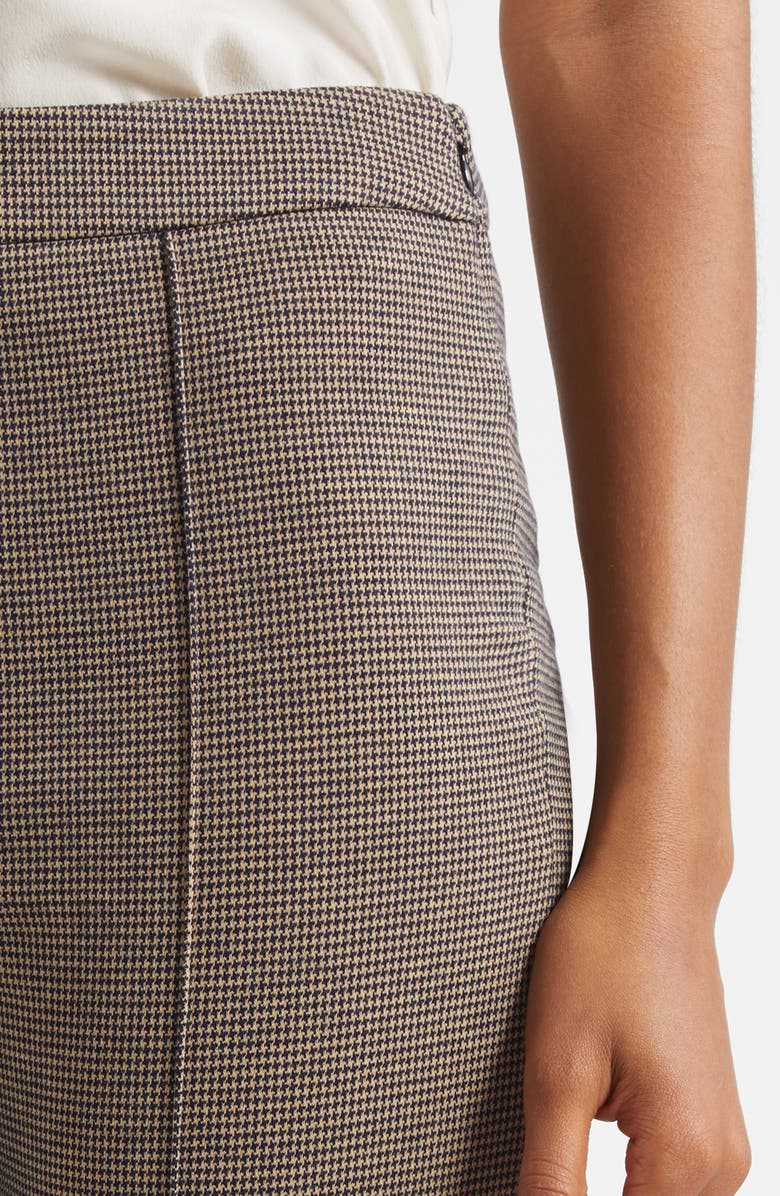 STAUD Knack Houndstooth Check Ankle Pants, Alternate, color, Houndstooth