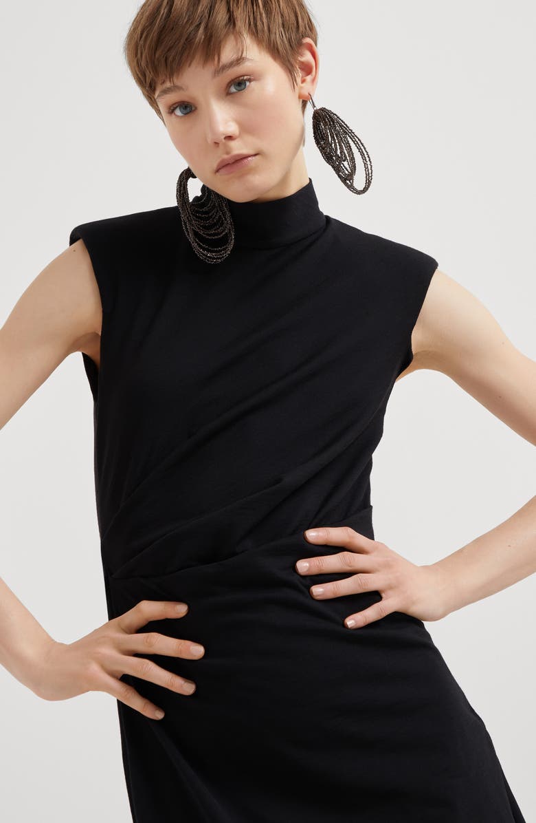 Brunello Cucinelli Virgin wool jersey dress, Alternate, color,