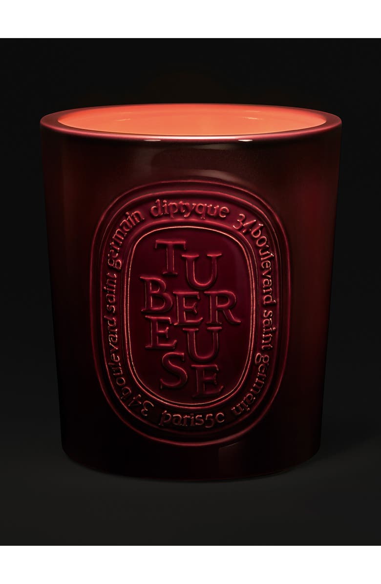 Diptyque Tubéreuse (Tuberose) Extralarge Scented Candle, Alternate, color, Red Vessel
