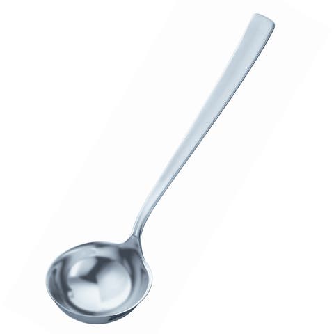 Stainless Steel Soup Ladle with Flat Handle, 2.7-ounce
