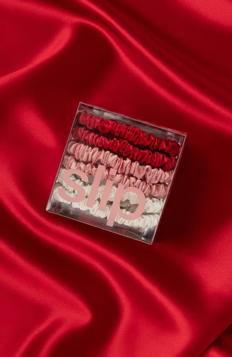 slip Sweetie 6-Pack Skinny Silk Scrunchies, Alternate, color, Sweetie