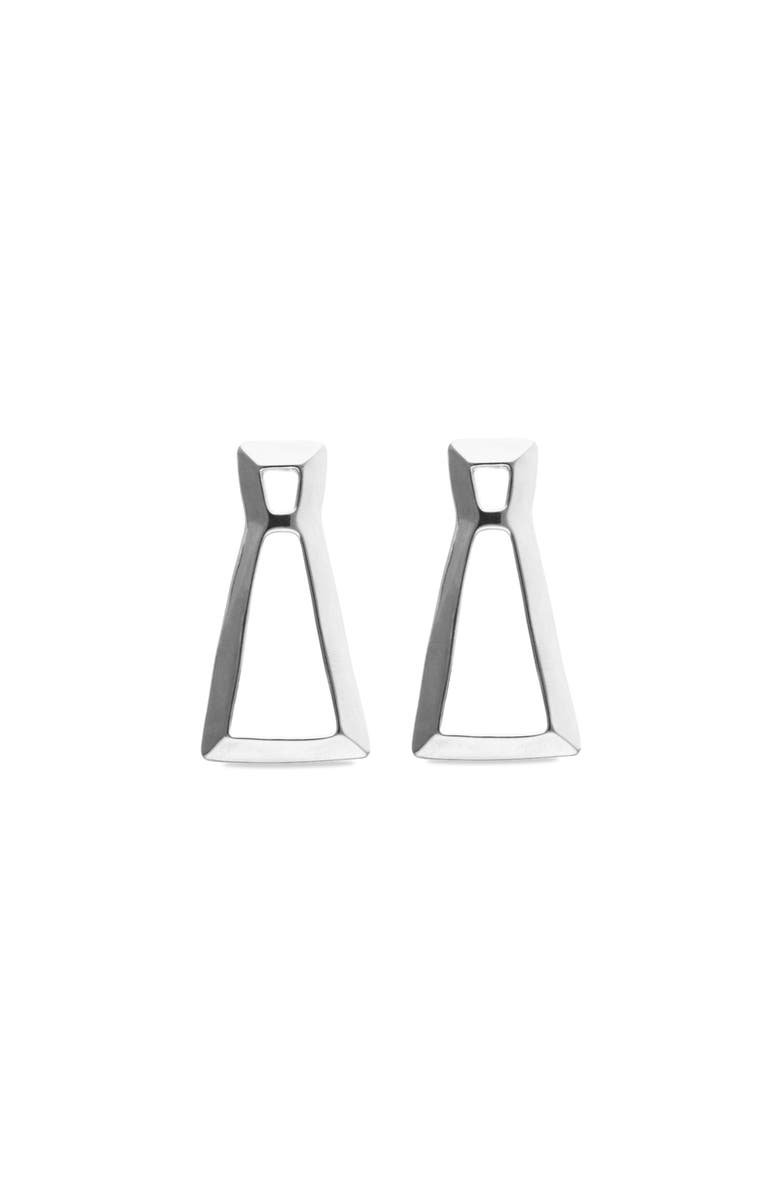 UNODE50 Silver-tone Sculptural Drop Earrings, Alternate, color, Silver