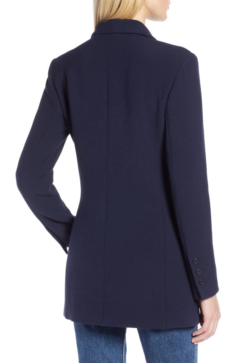 x Atlantic-Pacific Menswear Double Breasted Blazer, Alternate, color, NAVY