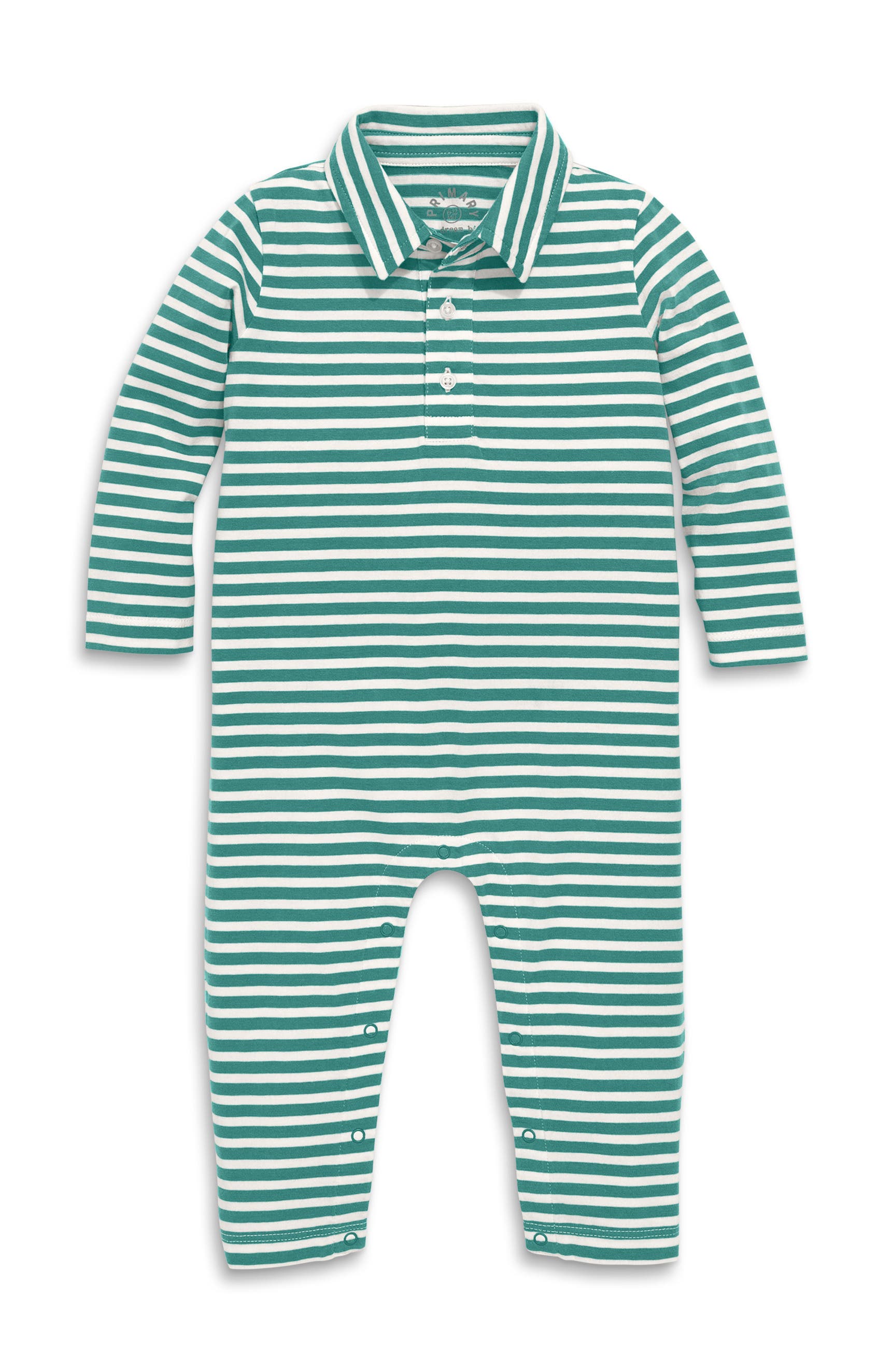 selected Ivory Sunwashed Teal Stripe