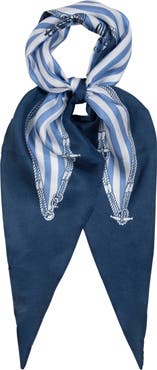 Lauren Ralph Lauren Small Nautical Silk Diamond Scarf
