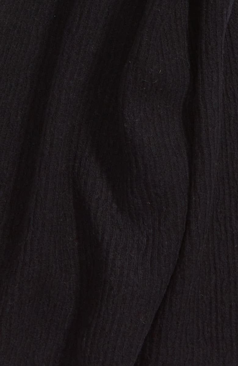 Nordstrom Cabled Rib Wool & Recycled Cashmere Scarf, Alternate, color, 