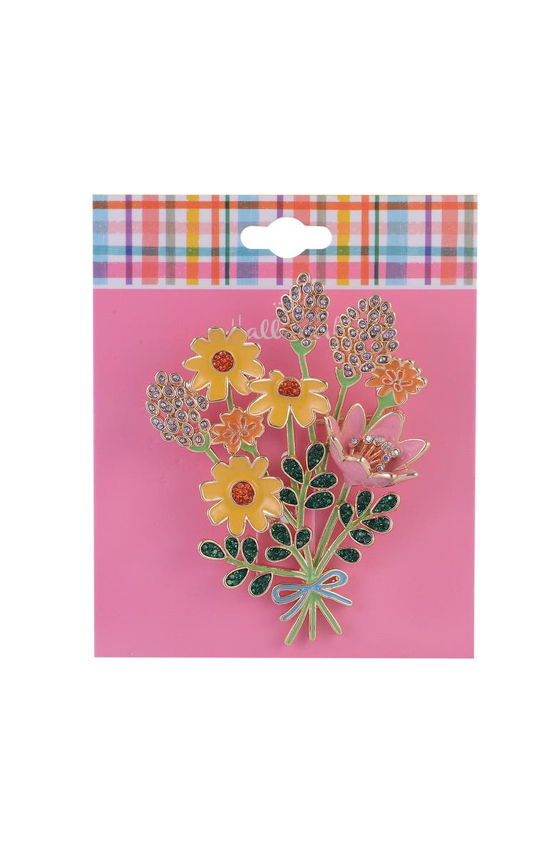 Hallmark Flower Bouquet Pin, Alternate, color, Yellow