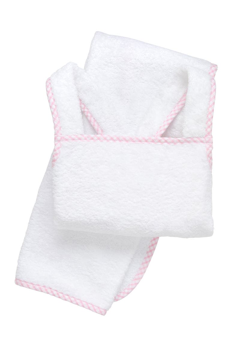Bath Buddy Apron, Main, color, Pink Big Check