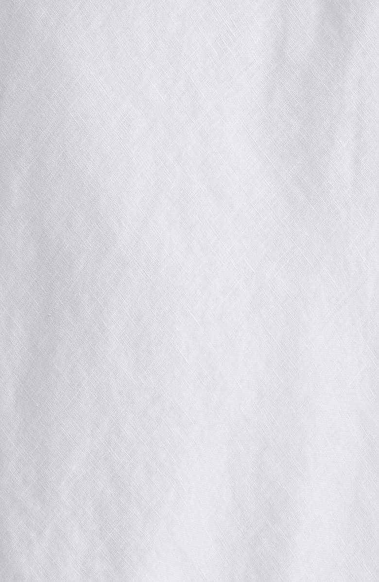 DKNY Linen Midi Skirt, Alternate, color, White