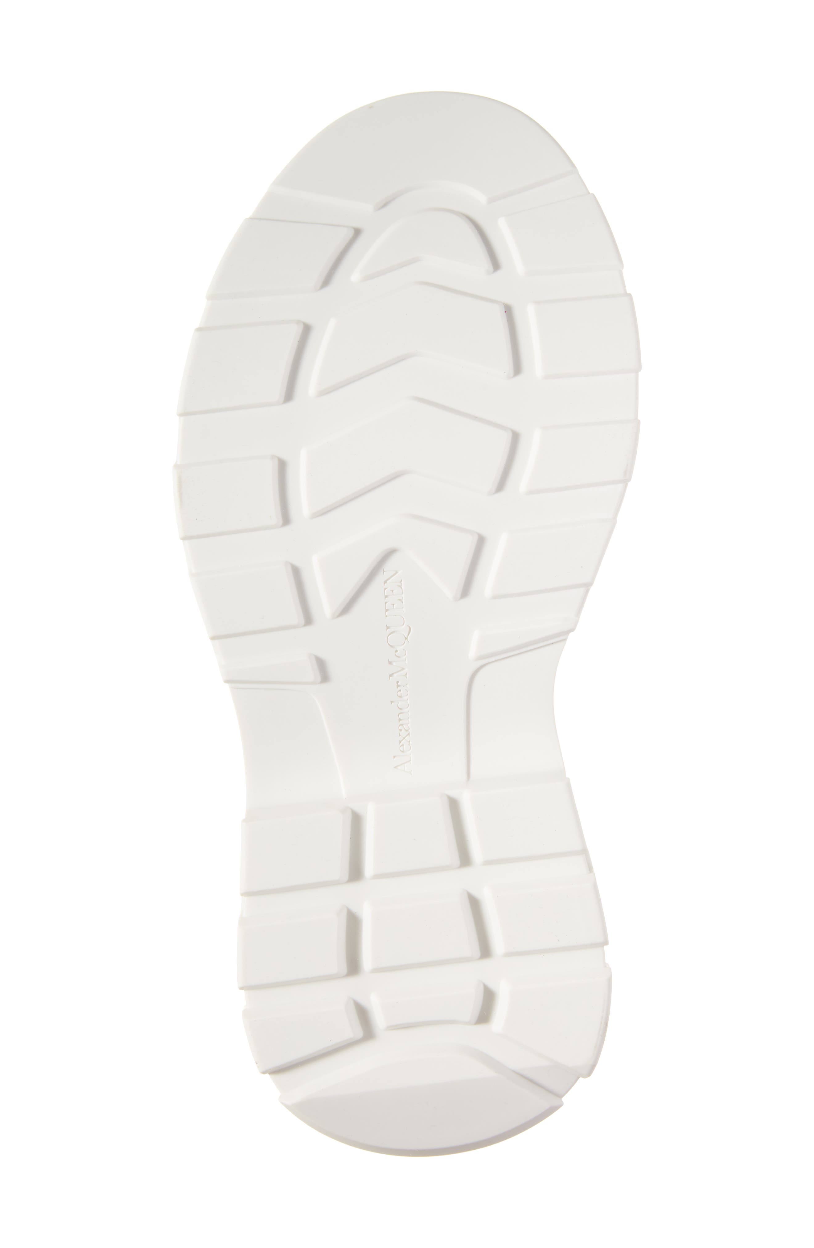 McQueen Tread Slick Woven Raffia High Top Sneaker, Alternate, color, 