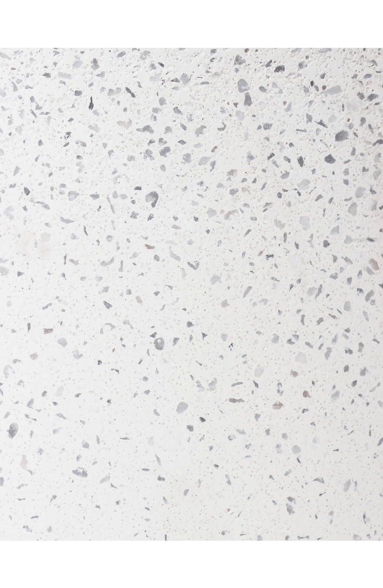 Tortuga Forma Platform Planter Concrete, Alternate, color, White Terrazzo