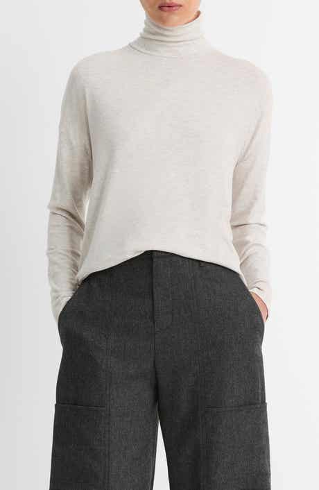 Vince Relaxed Jersey Turtleneck