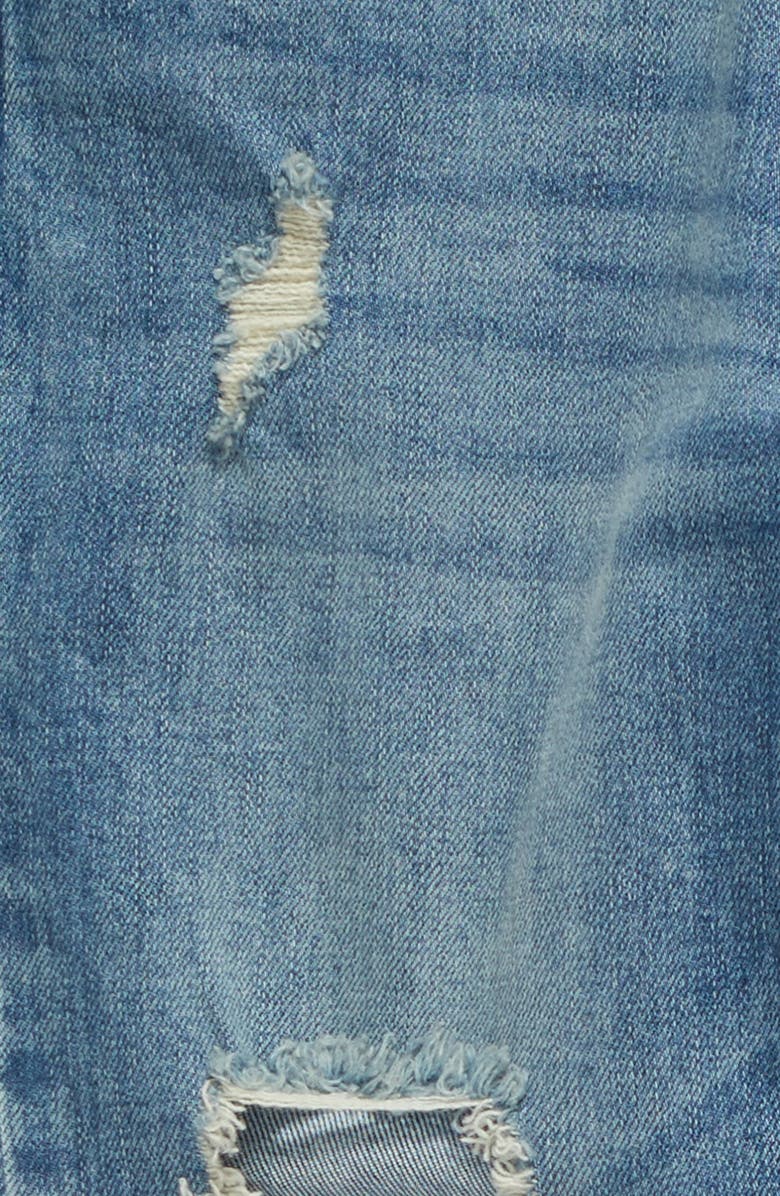 Treasure & Bond Distressed Step Hem Girlfriend Jeans, Alternate, color,