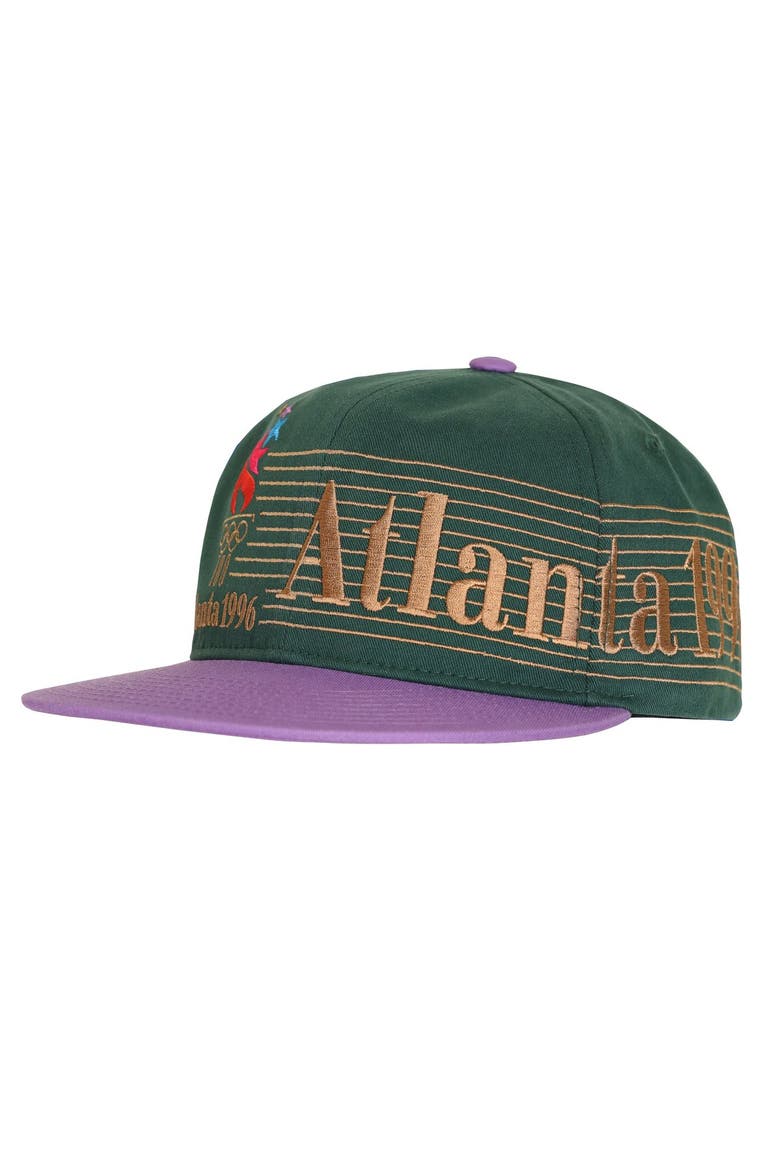 Men's Outerstuff Green/Light Purple Atlanta 1996 Summer Olympics Snapback Hat, Main, color, Green
