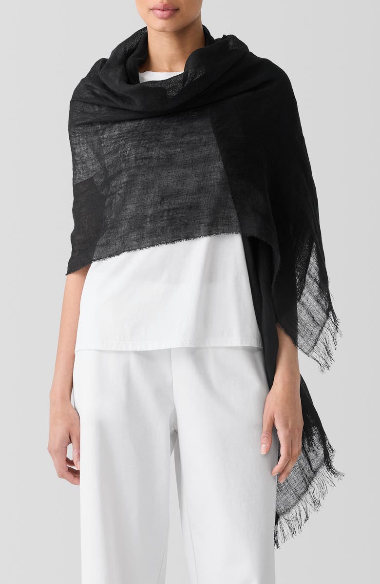 Eileen Fisher Organic Linen Scarf, Main, color,