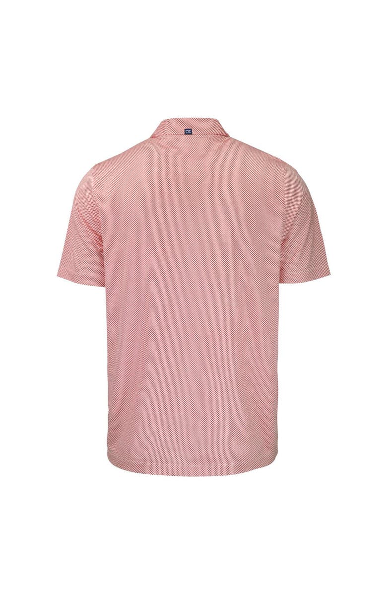 Cutter & Buck Men's Cutter & Buck White/Red Washington Nationals Stars & Stripes Pike Eco Symmetry Print Stretch Recycled Polo, Alternate, color,