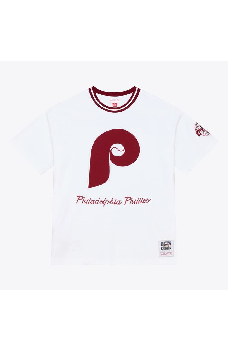 Mitchell & Ness Men's Mitchell & Ness  White Philadelphia Phillies Cooperstown Collection Arctic T-Shirt, Main, color, White