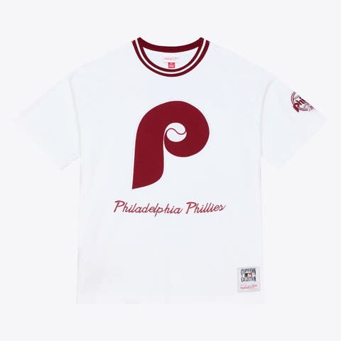 Men's Mitchell & Ness  White Philadelphia Phillies Cooperstown Collection Arctic T-Shirt