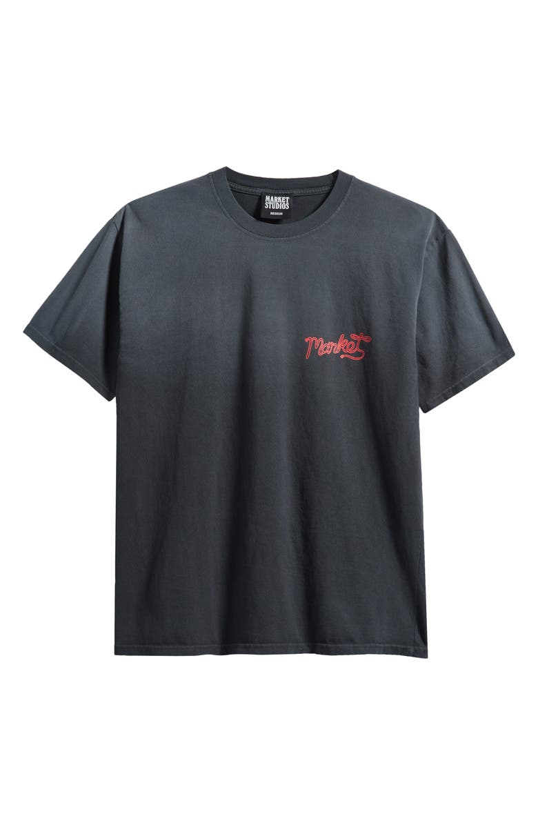 MARKET Lasso Lockup Cotton Graphic T-Shirt, Alternate, color, Pirate-Black