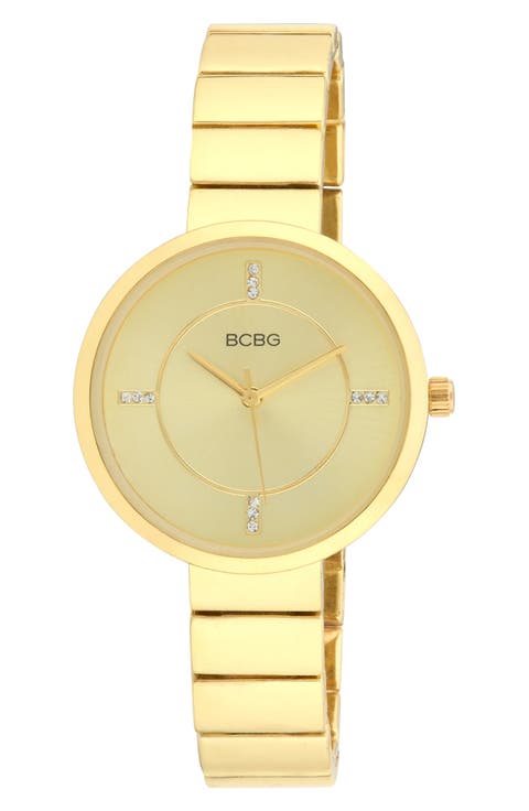 Crystal Bracelet Strap Watch, 36mm