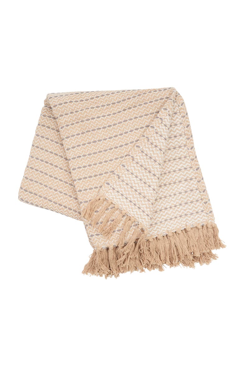 Mini Chevron Throw Blanket Collection, Main, color, Brown