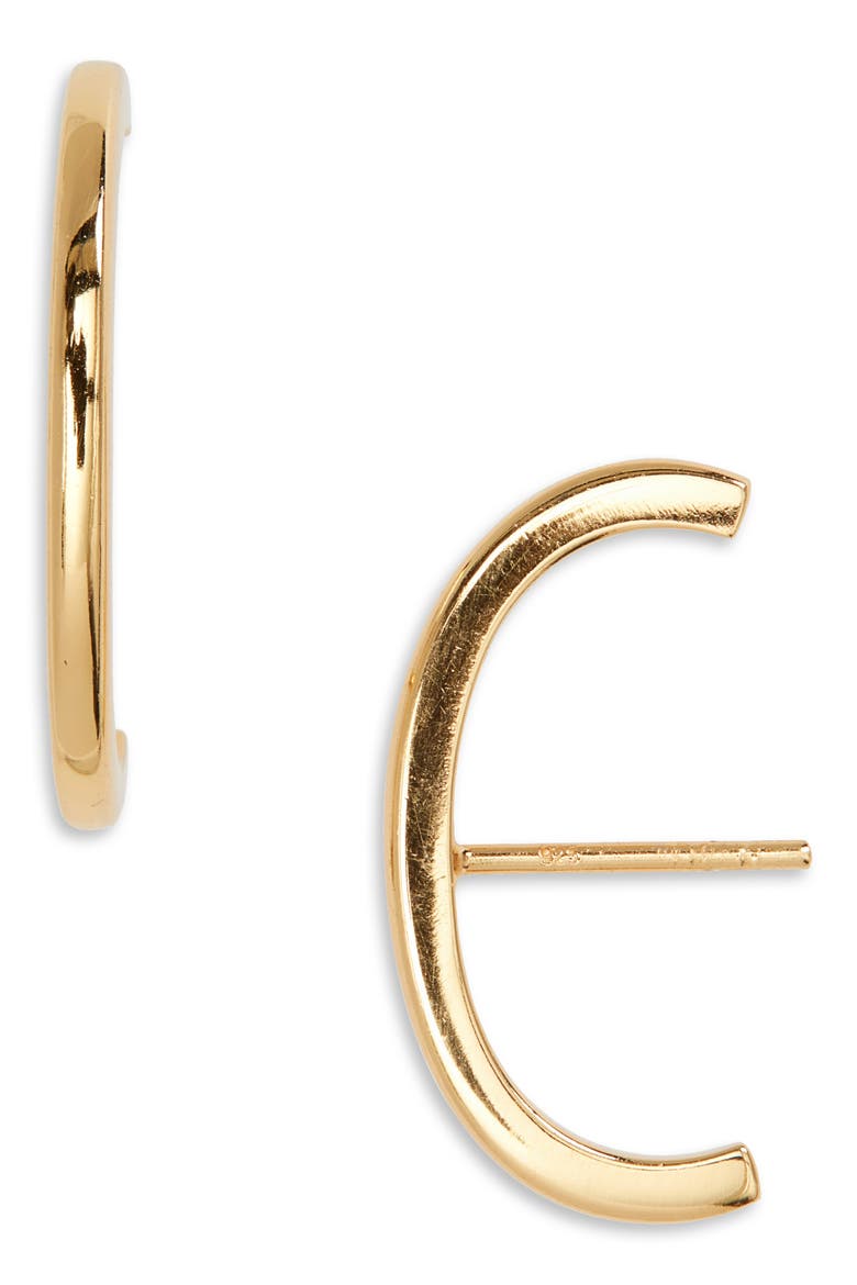 Argento Vivo Suspender Stud Earrings, Main, color, GOLD