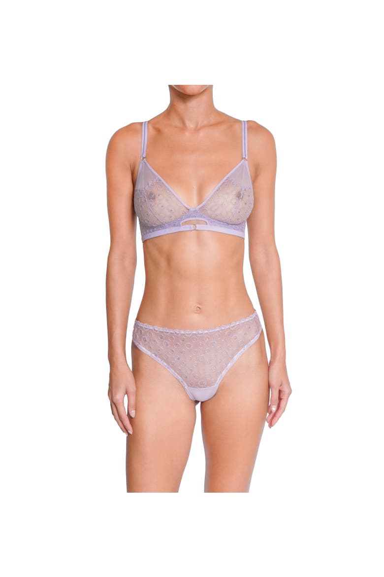 Magique Lace Thong, Alternate, color, Lilas
